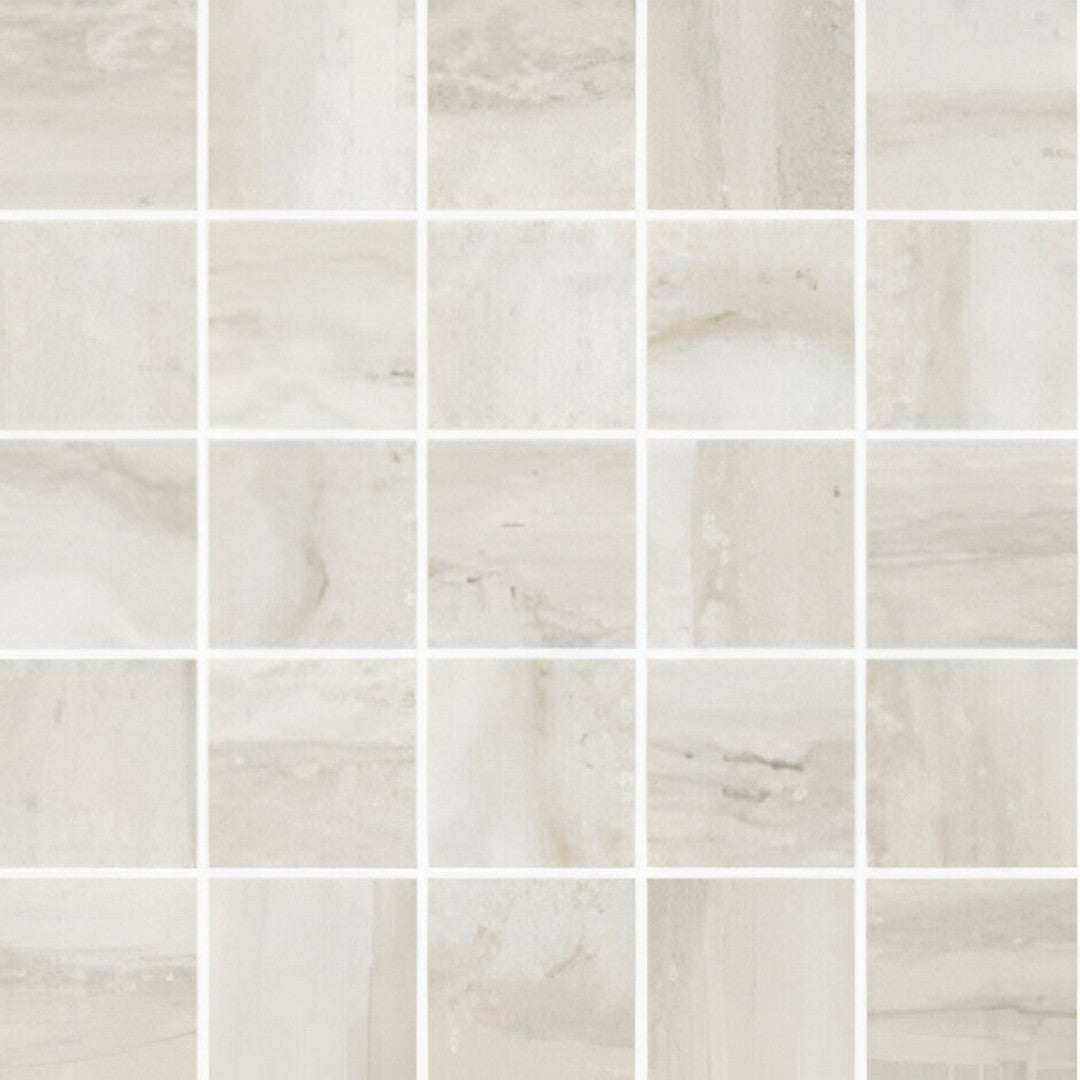 Panaria Ceramica Flow 12" x 12" Natural Porcelain 2.4" Mosaic