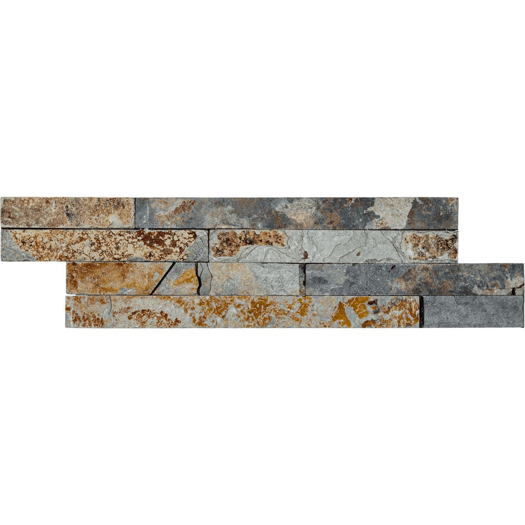 Bati Orient Opus Floor 4" x 14" Wall Cladding Slate Mosaic
