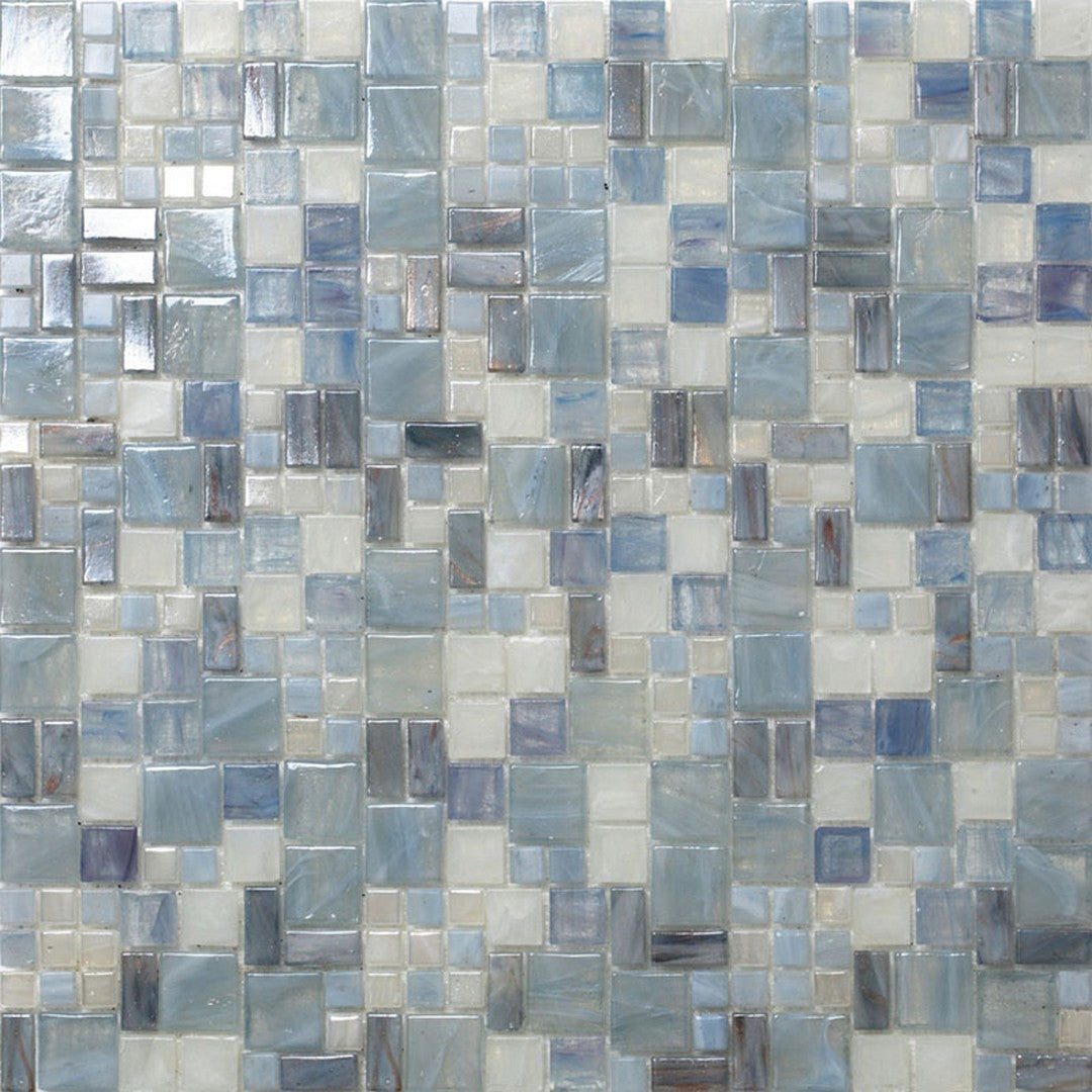 Mir Alma Glamour Taylor 12.4" x 12.6" Glossy Glass Mosaic