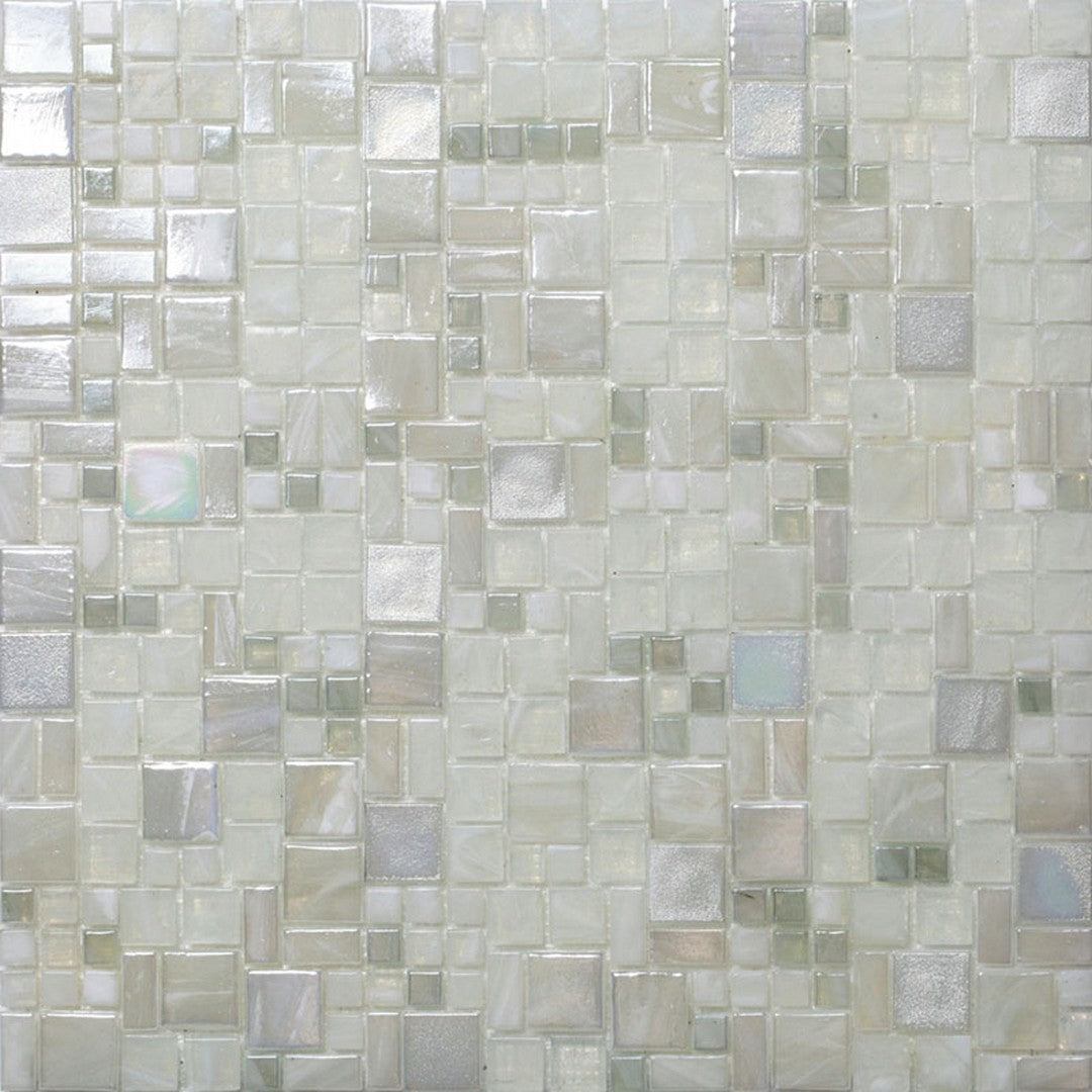Mir Alma Glamour Taylor 12.4" x 12.6" Glossy Glass Mosaic