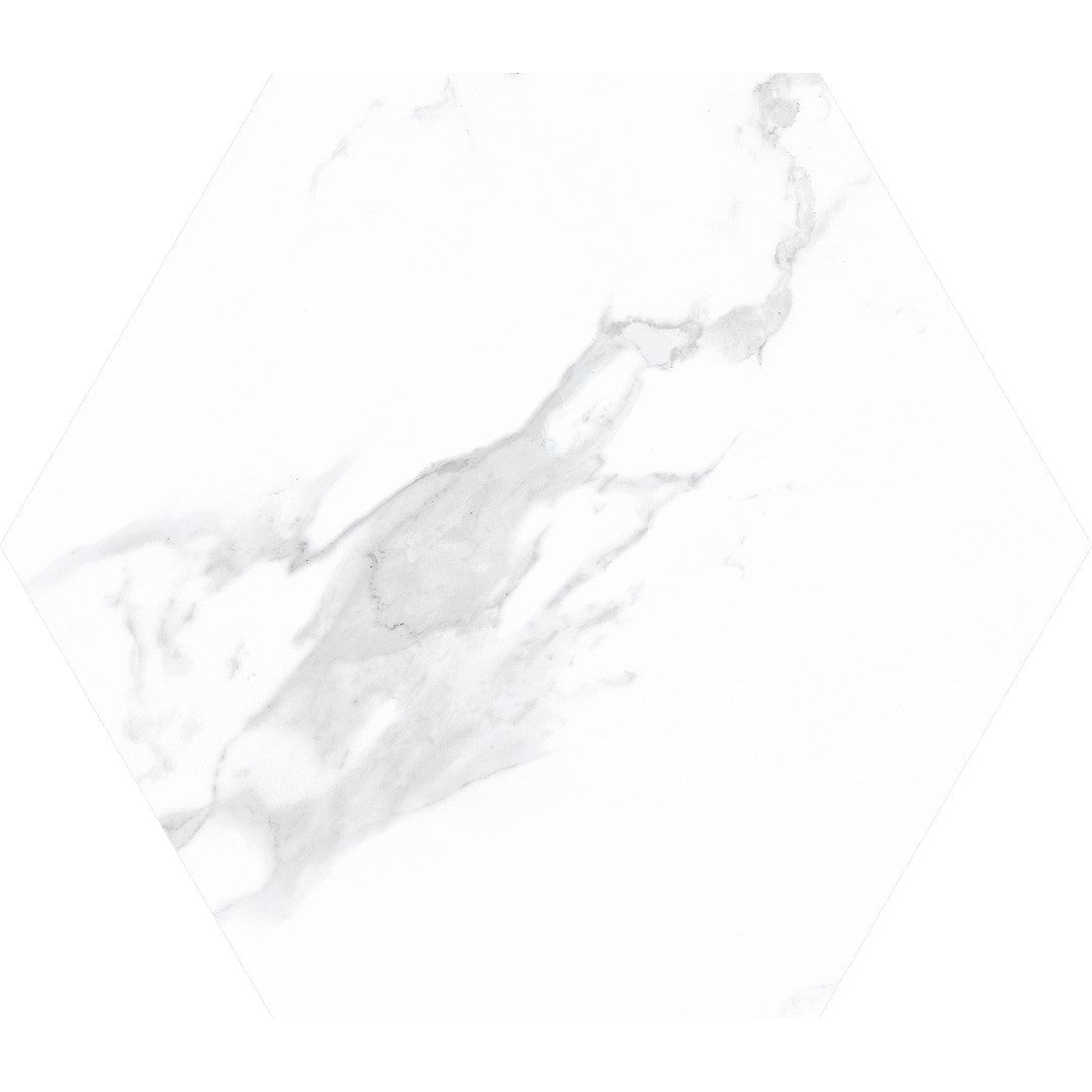 Tesoro Nusa 8.25" x 9.75" Pressed Matte Porcelain Hexagon Tile