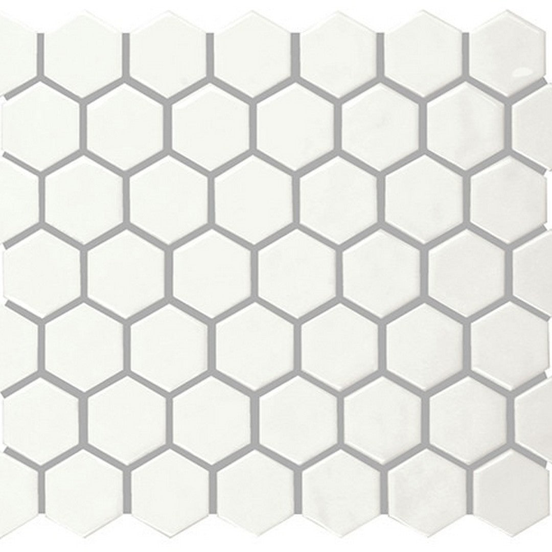 Marazzi Artezen 10" x 12" Glossy Ceramic 1.5" Hexagon Mosaic