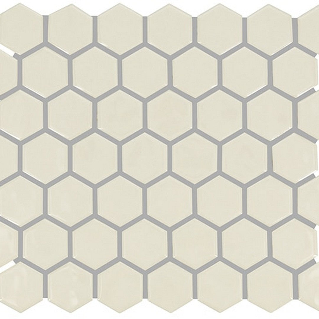 Marazzi Artezen 10" x 12" Glossy Ceramic 1.5" Hexagon Mosaic