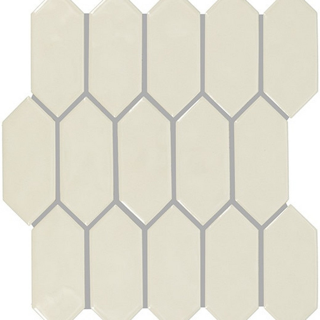 Marazzi Artezen 12" x 11" Glossy Ceramic Picket Mosaic