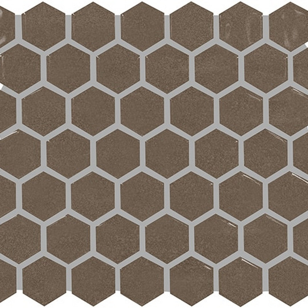Marazzi Artezen 10" x 12" Glossy Ceramic 1.5" Hexagon Mosaic