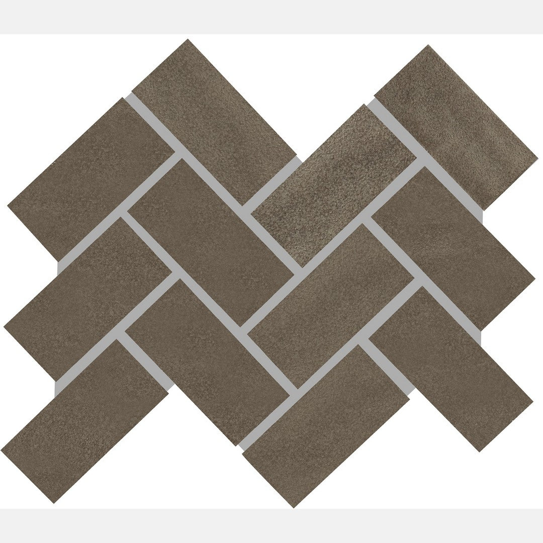 Marazzi Artezen 12" x 14" Glossy Ceramic Herringbone Mosaic