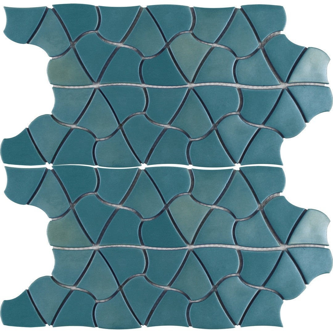 Tesoro Aloha 10.25" x 12" Glass Mosaic
