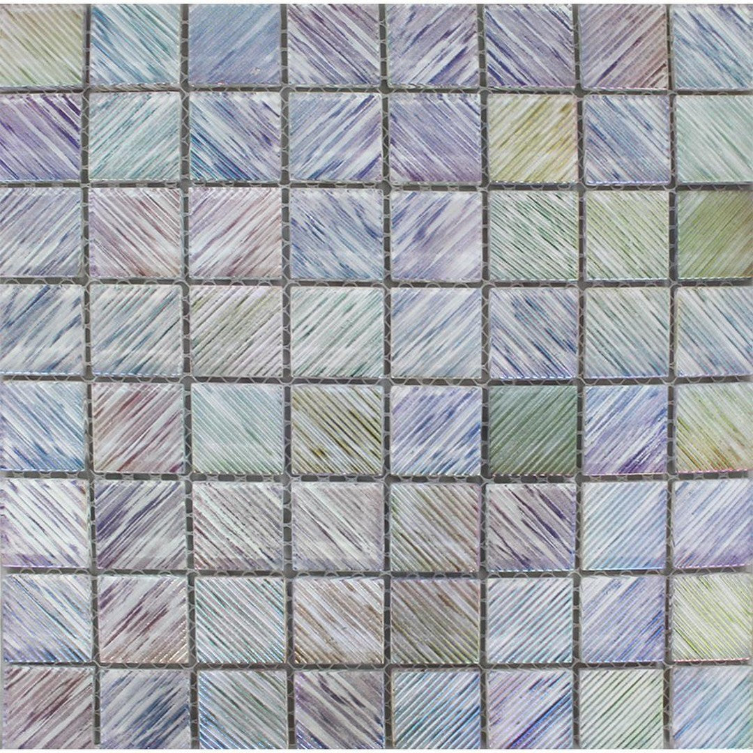Tesoro Ultraviolet 12" x 12" Glass 1.5" Mosaic