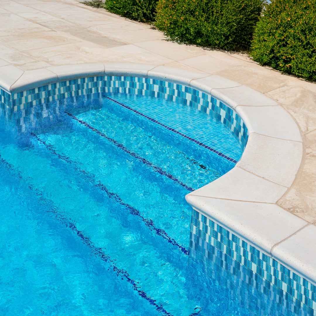 Tesoro-Watercraft-11.75-x-11.75-Crystal-Glass-1x2-Offset-Mosaic-St.-Lucia