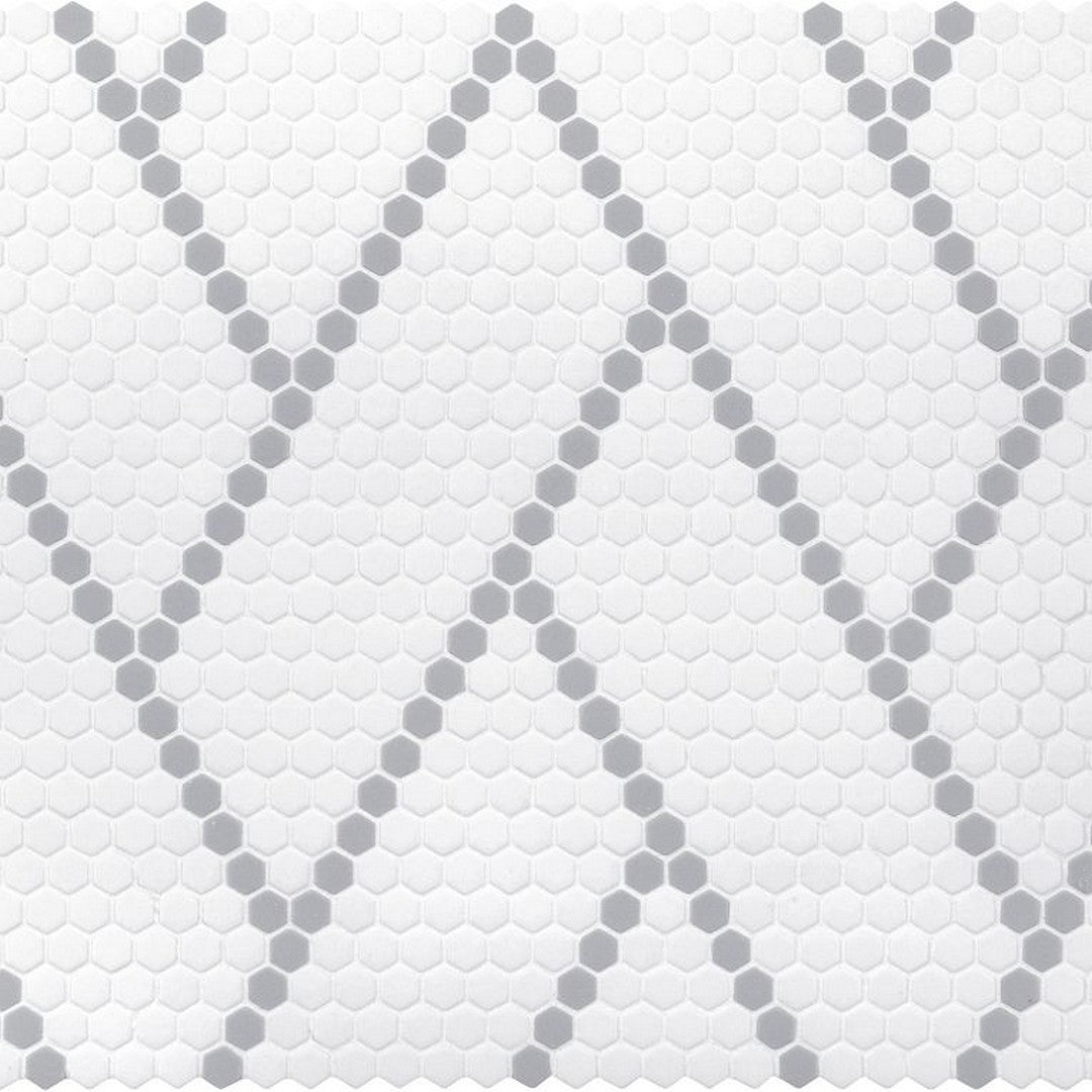 Arizona Geometro 2.0 Harmonie 11" x 15" Matte Rectified Glass Hexagon Mosaic
