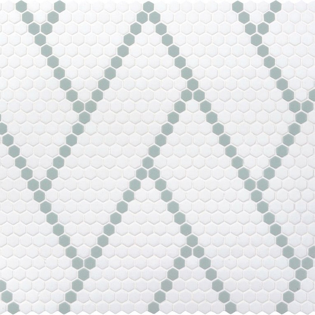 Arizona Geometro 2.0 Harmonie 11" x 15" Matte Rectified Glass Hexagon Mosaic