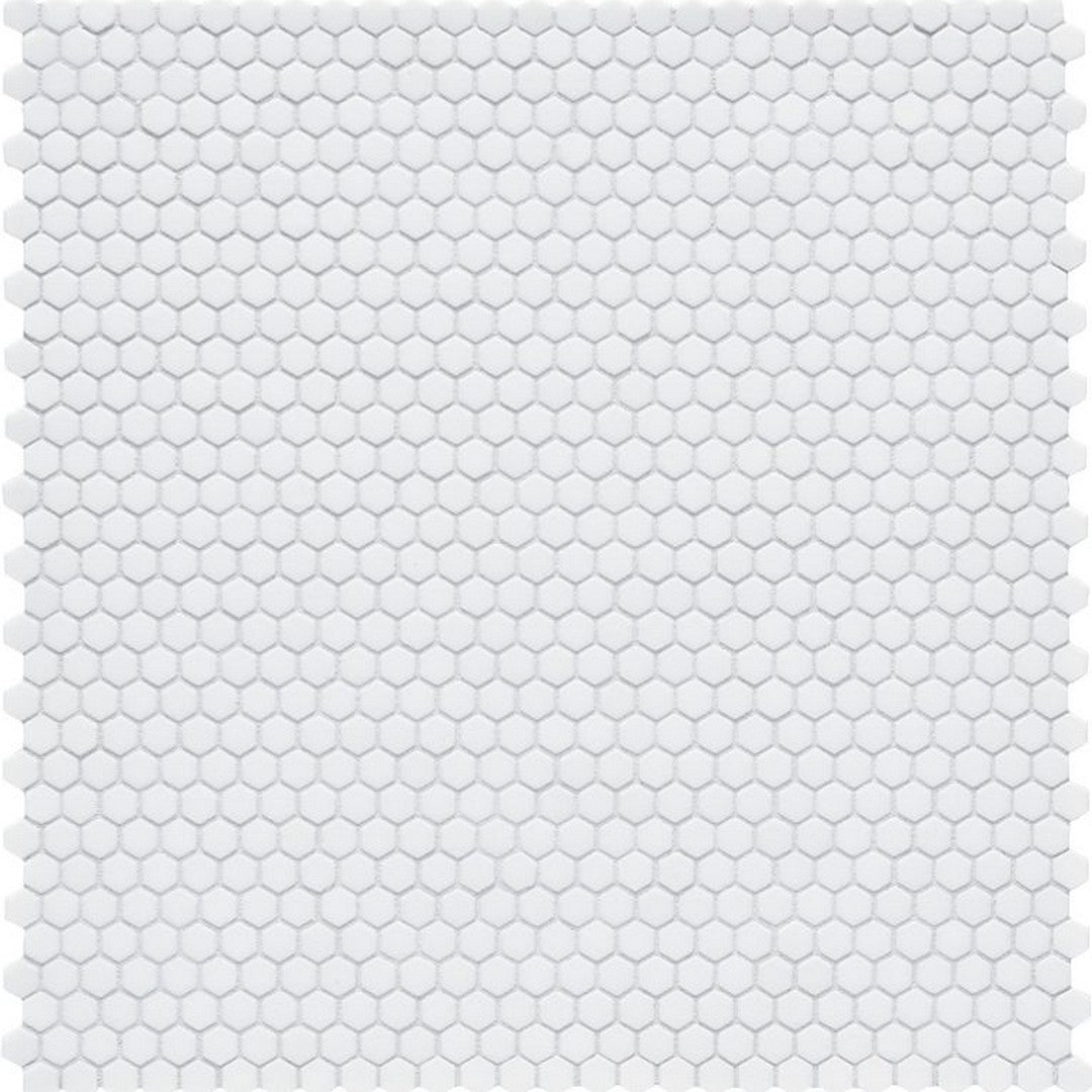 Arizona Geometro 2.0 12" x 12" Matte Rectified Glass Hexagon Mosaic