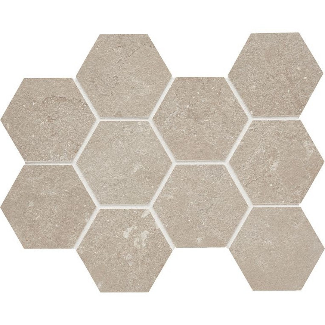 Arizona Lagos 11" x 11.25" Rectified Porcelain 4" Hexagon Mosaic