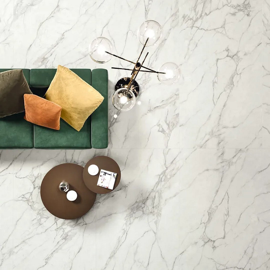 Arizona-Marvel-24-x-48-Polished-Rectified-Porcelain-Tile-Calacatta-Extra