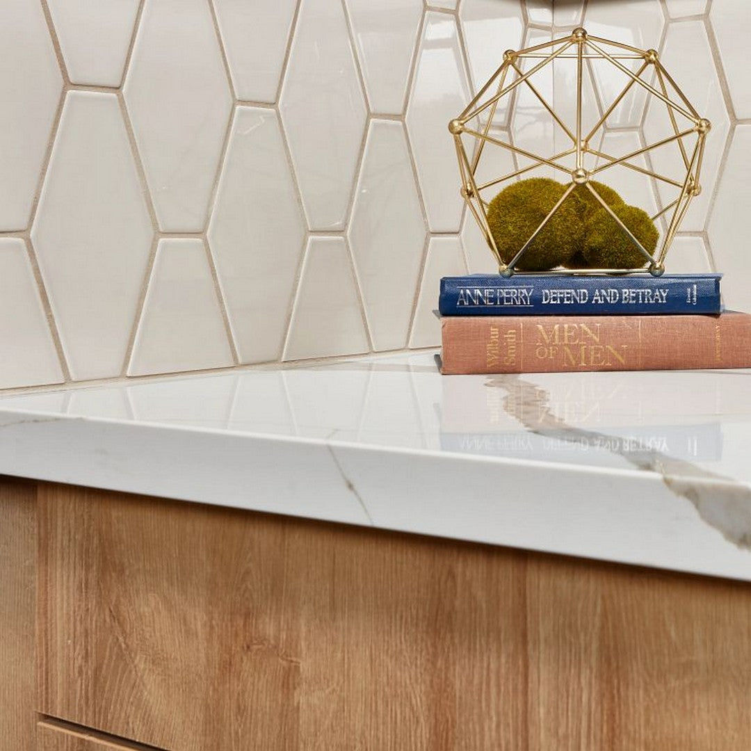 Arizona-Paloma-4-x-8-Glossy-Ceramic-Long-Hexagon-Wall-Tile-Alabaster