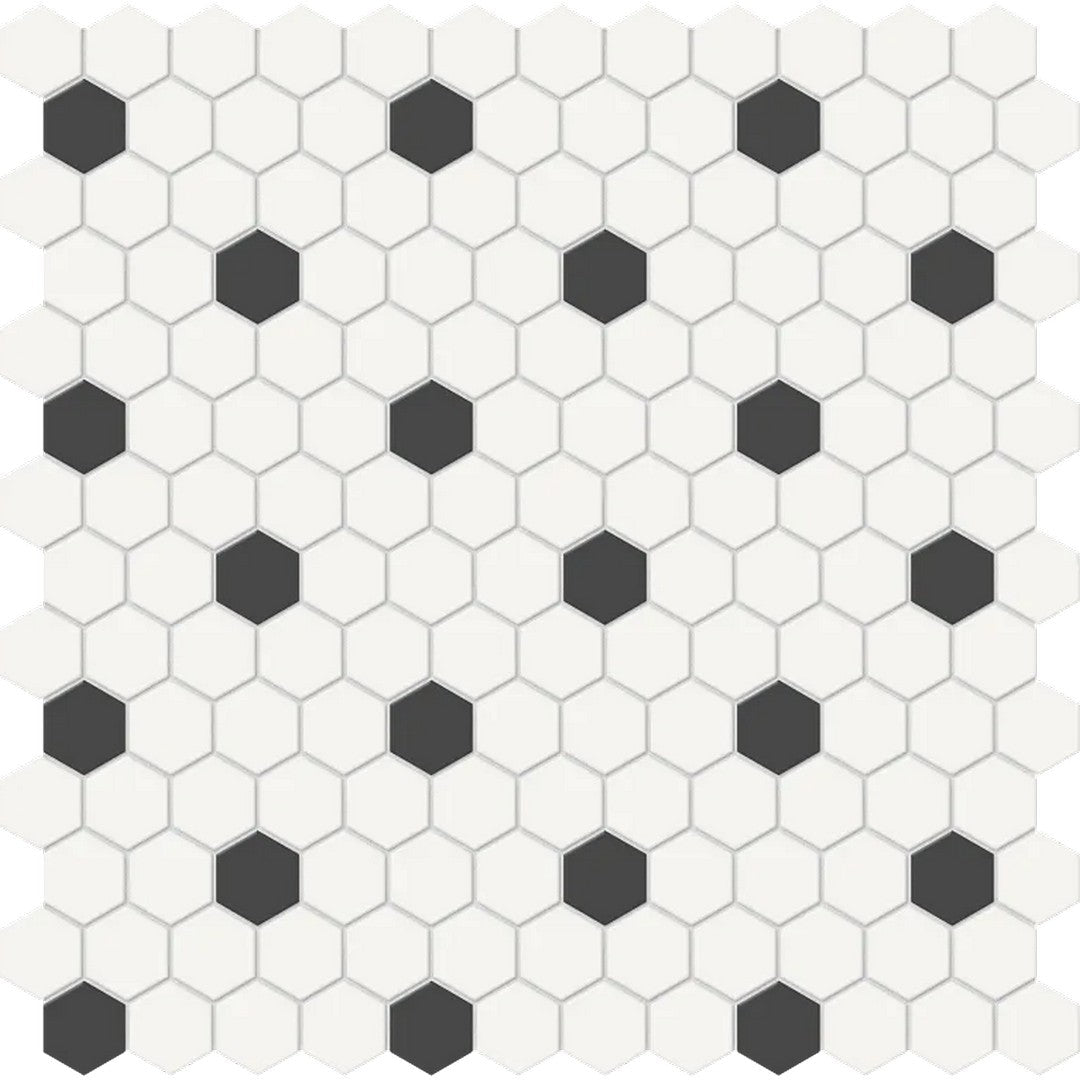 Arizona S-Series 11.6" x 11.6" Matte Glazed Porcelain 1" Hexagon Mosaic
