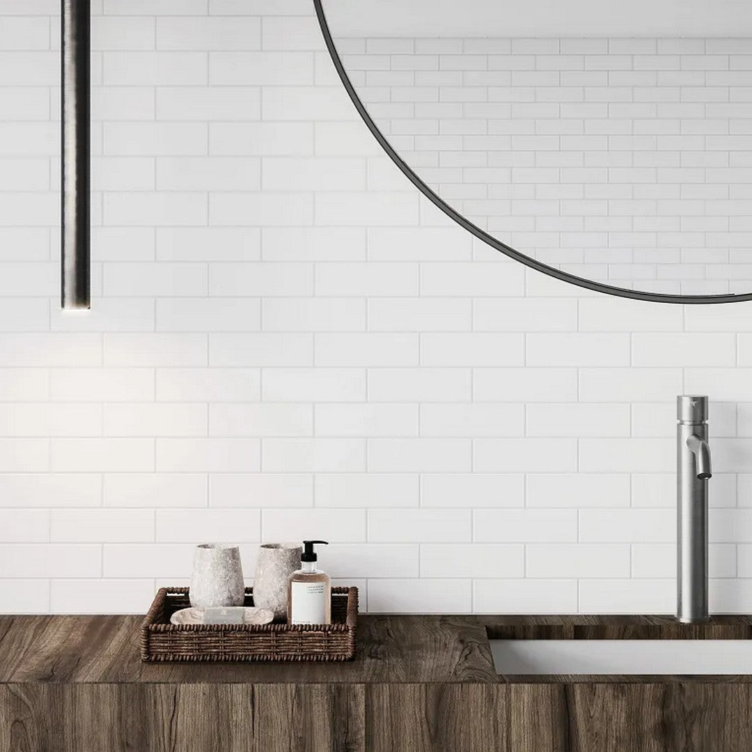 Arizona-S-Series-11.6-x-11.75-Glossy-Glazed-Porcelain-2x6-Staggered-Mosaic-Canvas-White