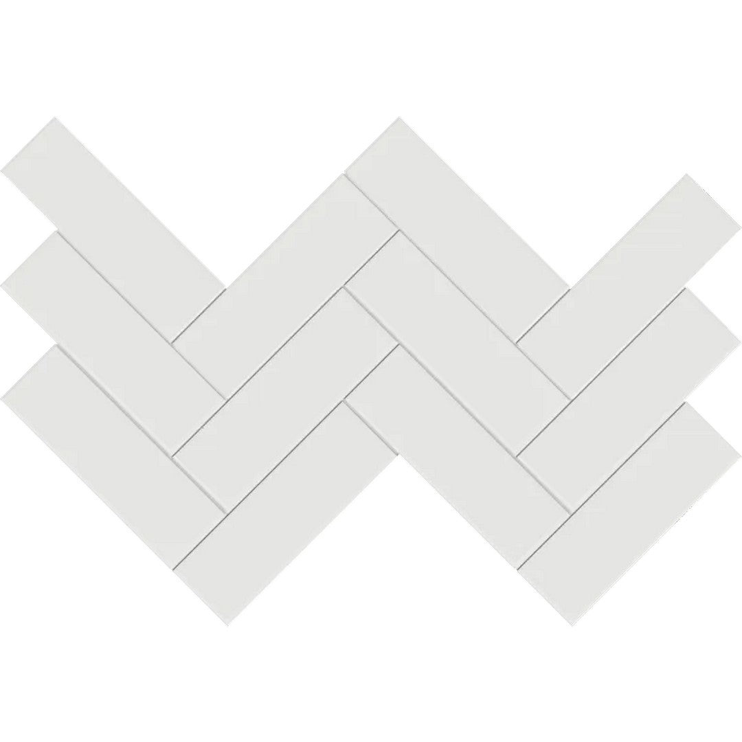 Arizona S-Series 11.6" x 11.75" Glossy Glazed Porcelain 2x6" Herringbone Mosaic
