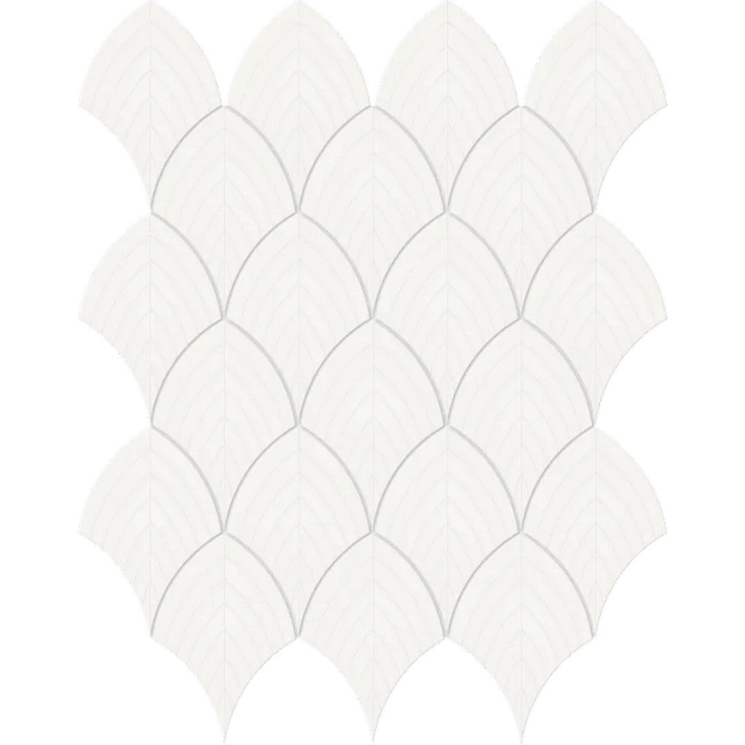 Arizona S-Series 12" x 12" Glossy Glazed Porcelain Scallop Mosaic