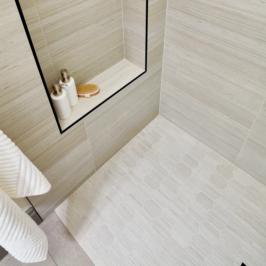 Arizona-Shibusa-11.3-x-11.3-Porcelain-3x4-Long-Rhomboid-Mosaic-Bianco