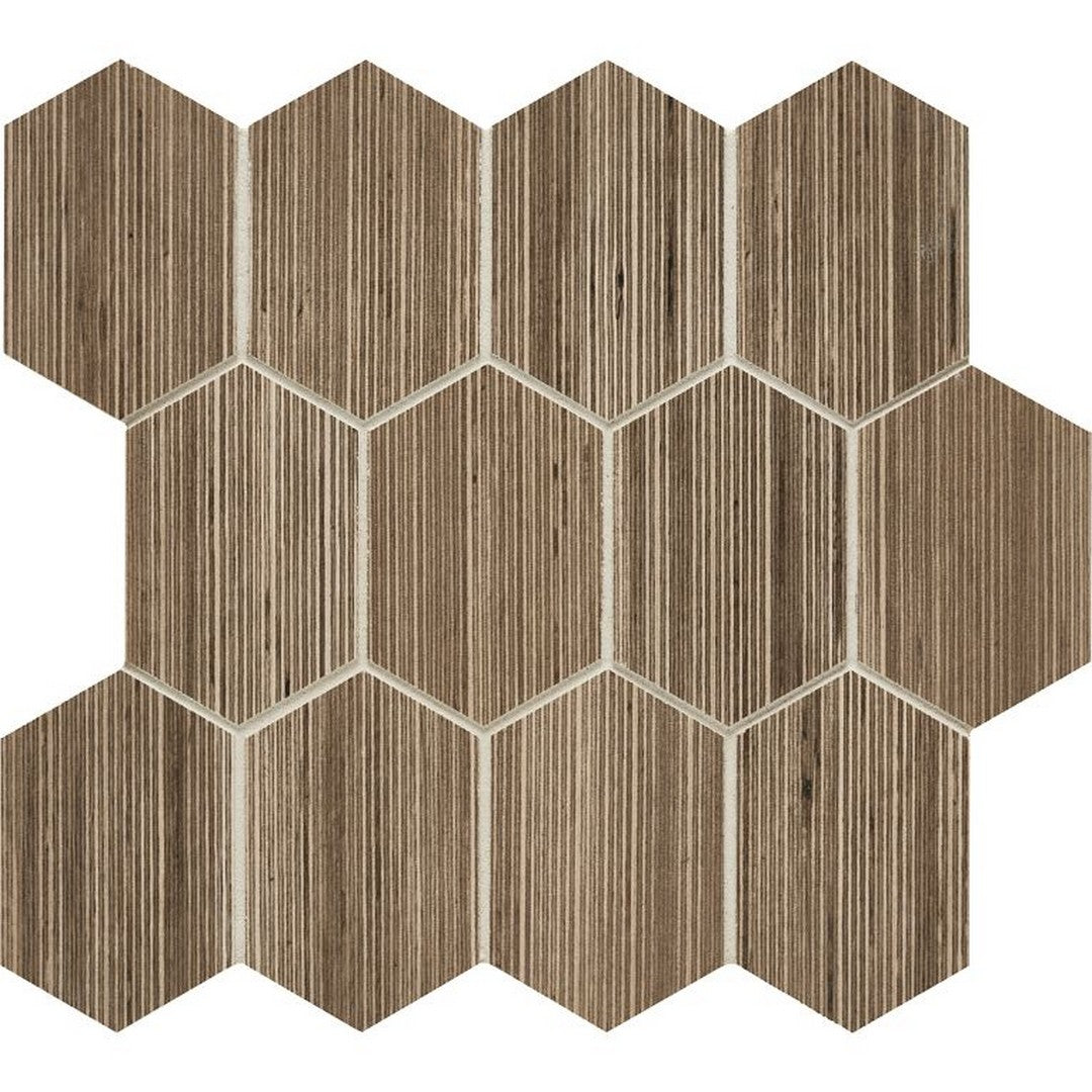 Arizona Shibusa 11.3" x 11.3" Porcelain 3x4" Long Rhomboid Mosaic