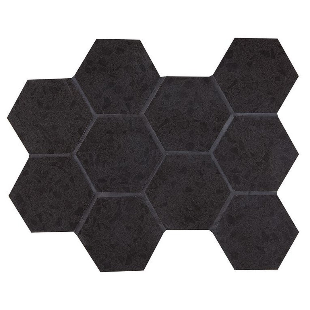 Arizona Terrazzo 11" x 11.25" Rectified Porcelain 4" Hexagon Mosaic