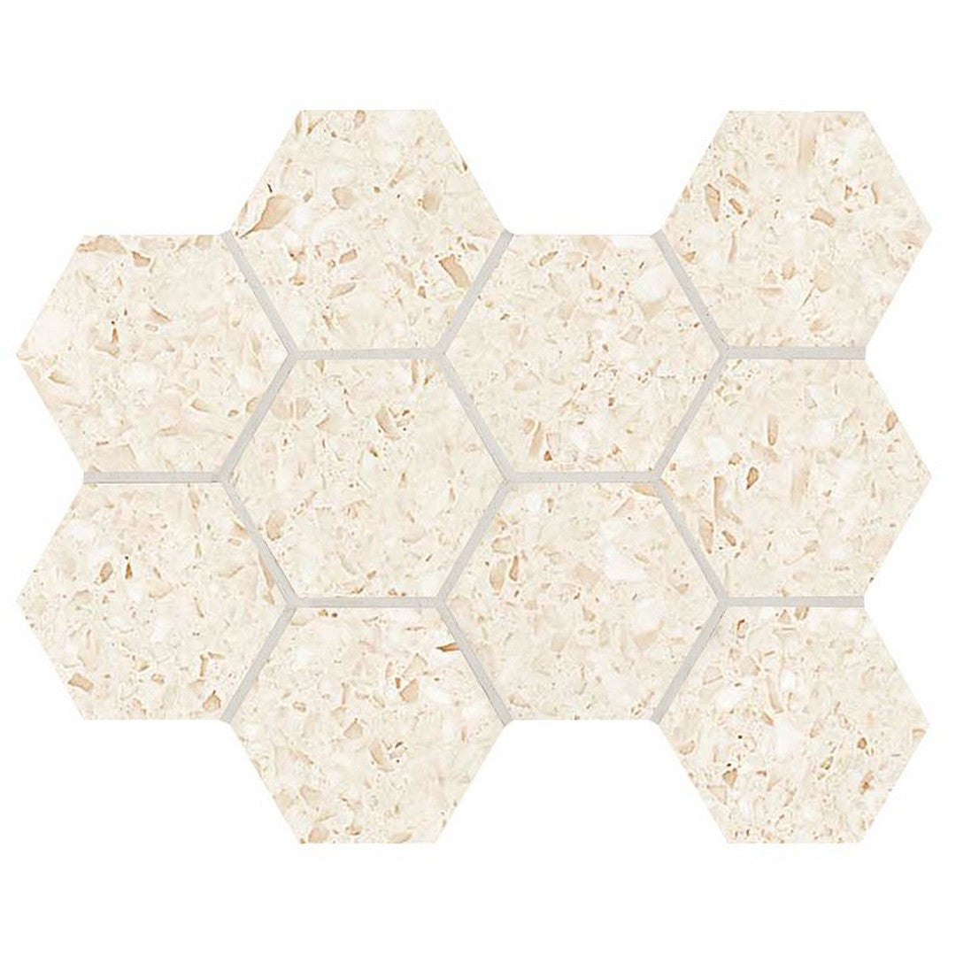 Arizona Terrazzo 11" x 11.25" Rectified Porcelain 4" Hexagon Mosaic