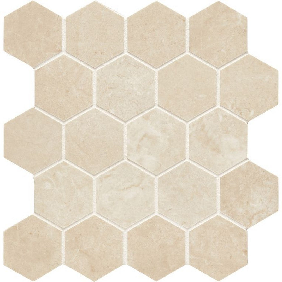Arizona Themar 2.37" x 2.37" Polished Rectified Glazed Porcelain Hexagon Mosaic
