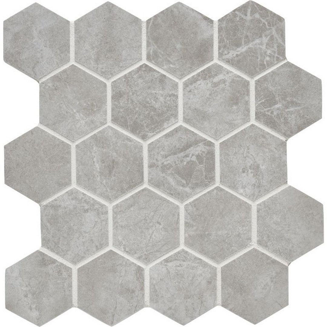 Arizona Themar 2.37" x 2.37" Polished Rectified Glazed Porcelain Hexagon Mosaic