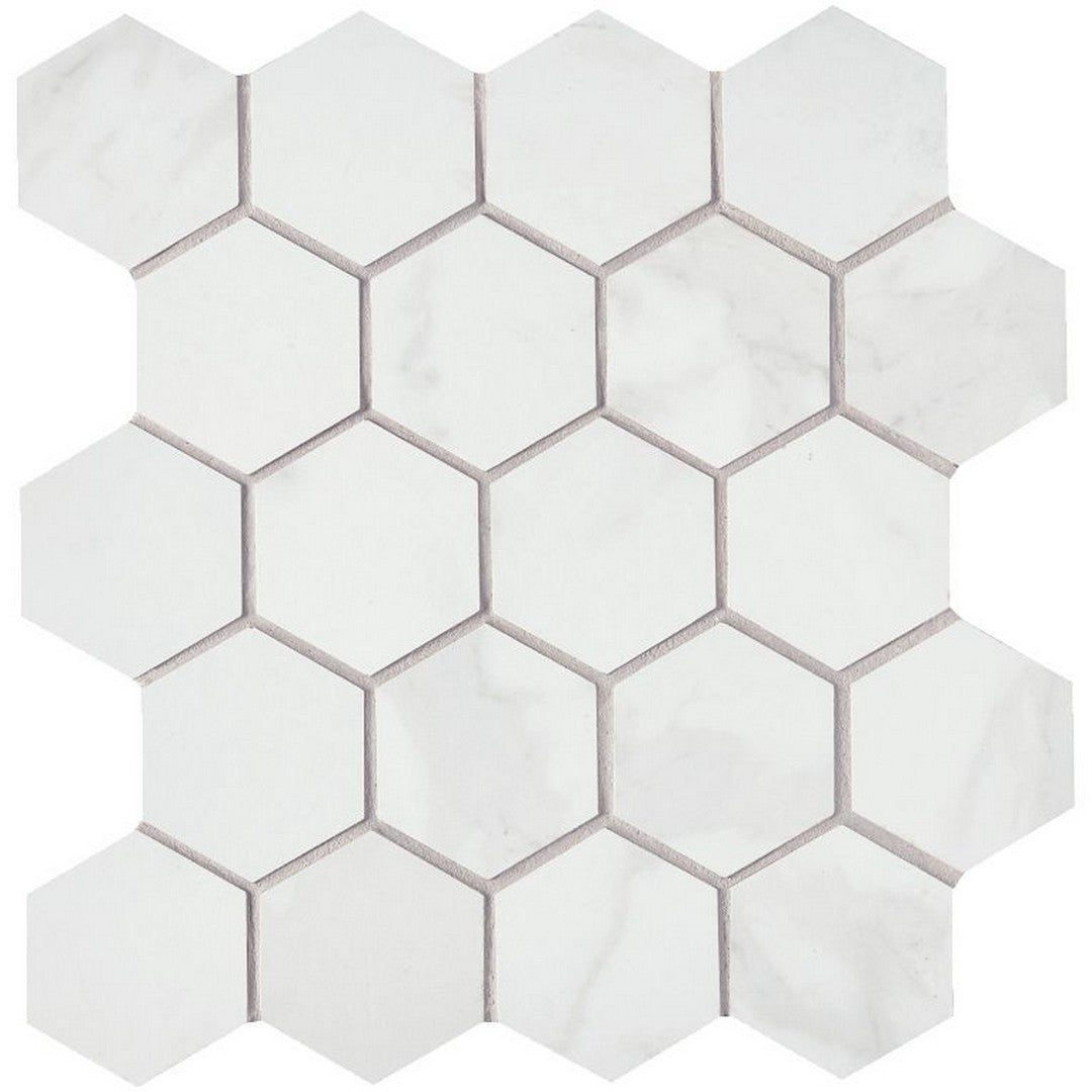 Arizona Themar 2.37" x 2.37" Matte Rectified Glazed Porcelain Hexagon Mosaic
