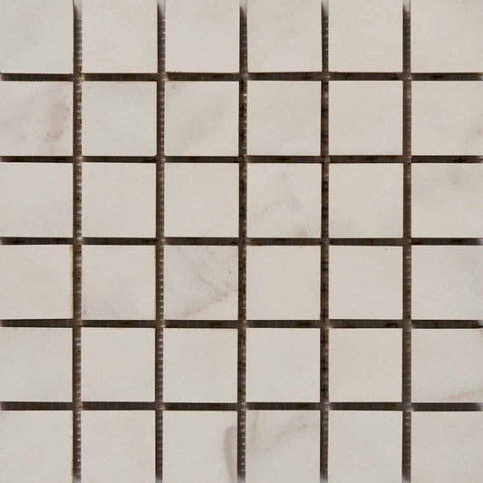 Alfagres Arabescato 12" x 12" Matte Ceramic 2" Mesh Mosaic