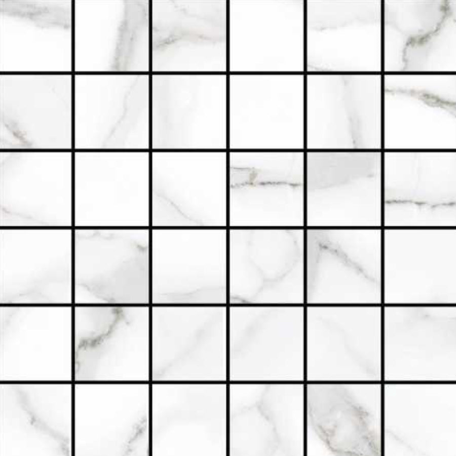 Happy Floors Alsacia 2.0 - 12" x 12" Natural Porcelain 2" Mosaic