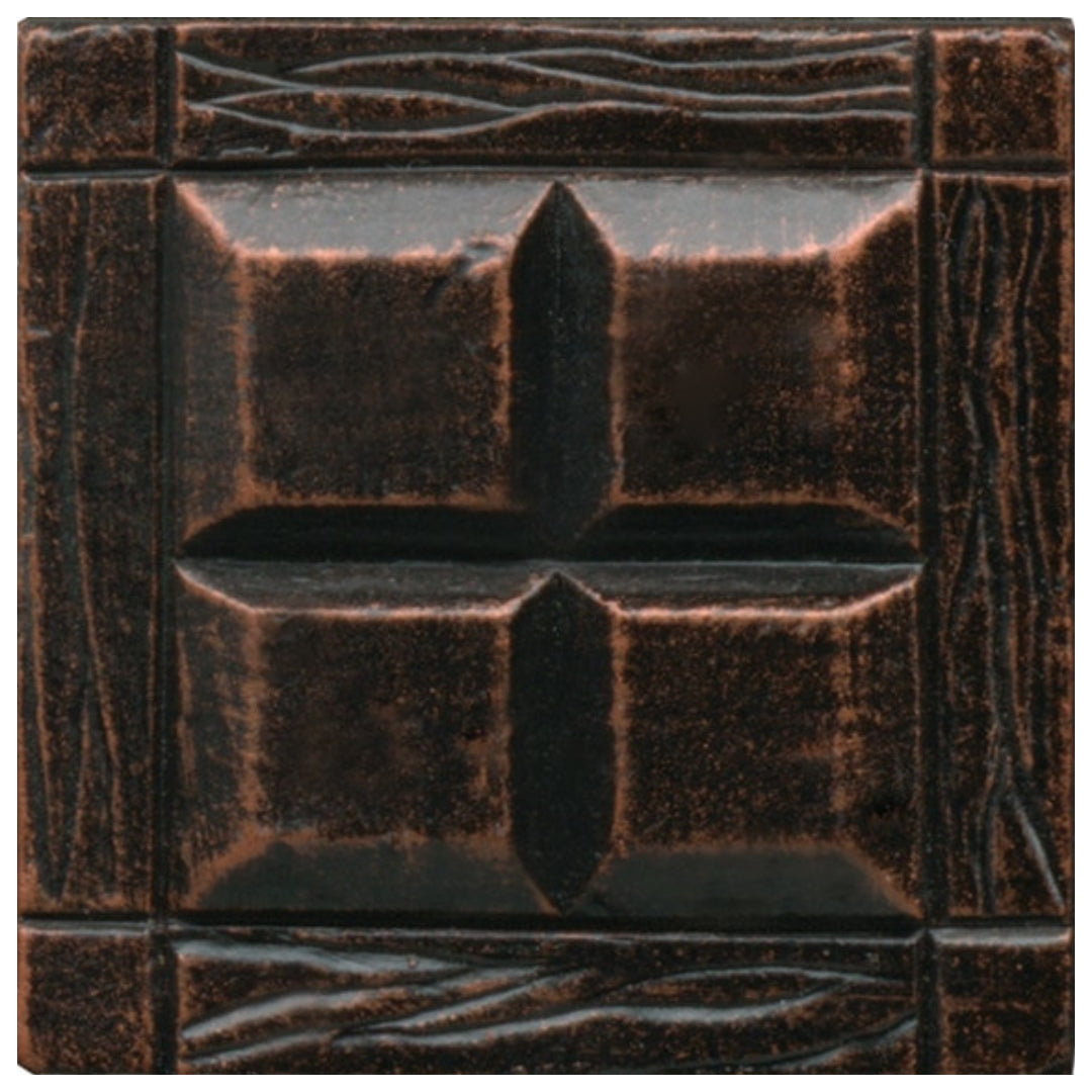 Daltile-Armor-2-x-2-Satin-Metal-Four-Square-Tile-Oil-Rubbed-Bronze