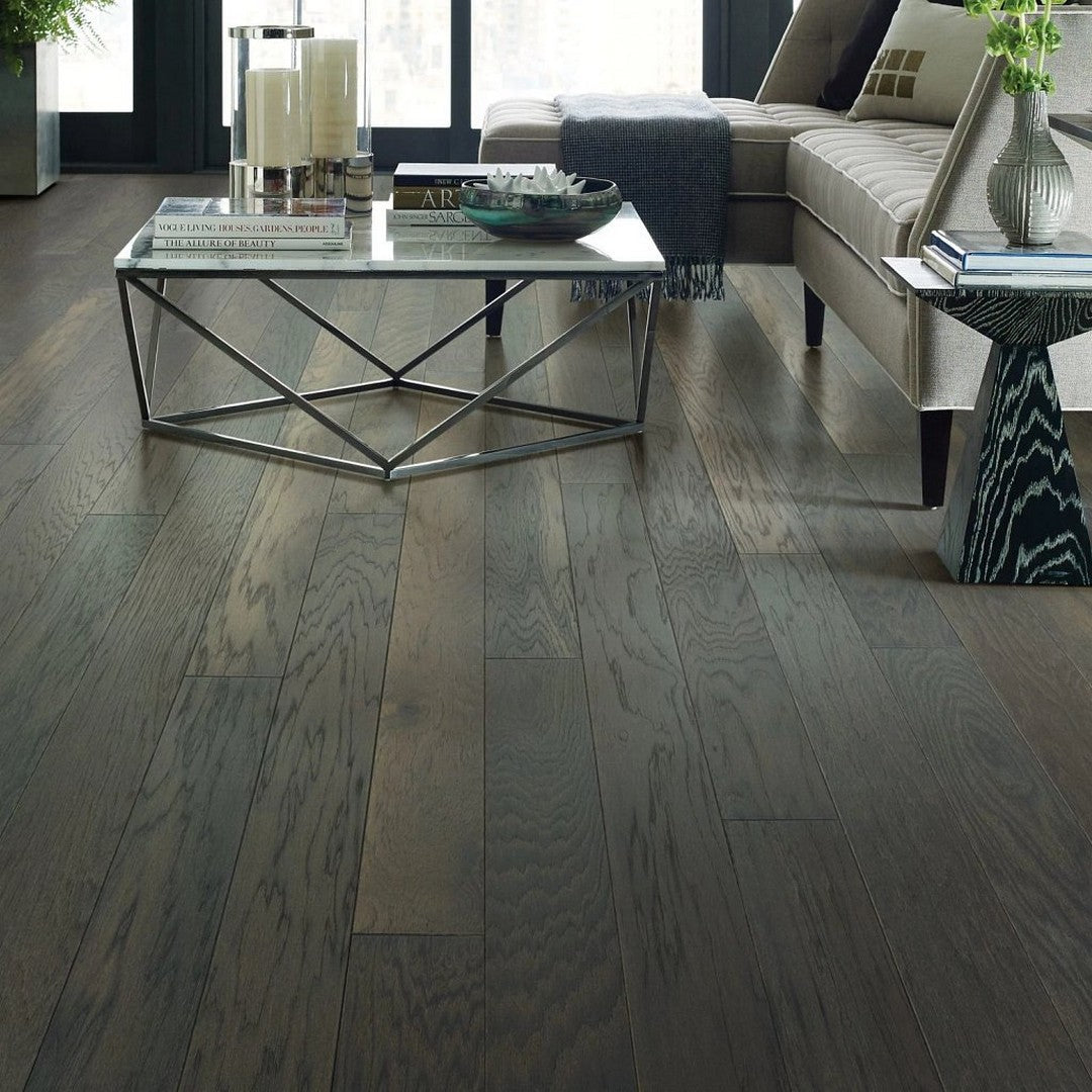 Shaw-Raven-Rock-Brushed-4.94"-Hickory-Engineered-Hardwood-Plank-Sable