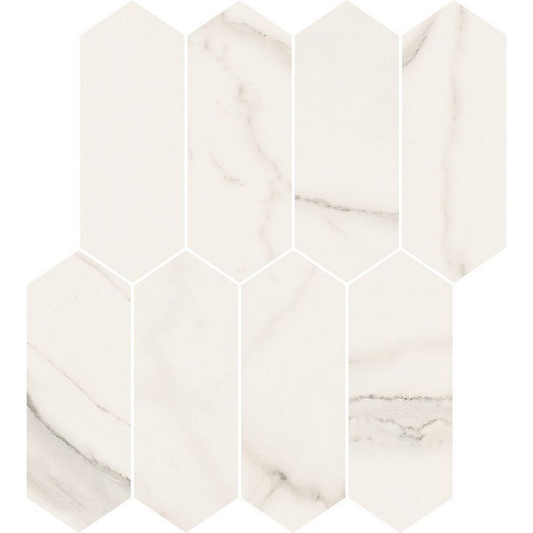 Florida Tile Precious 12" x 12" Rectified Matte & Glossy Hexagon Ceramic Mosaic