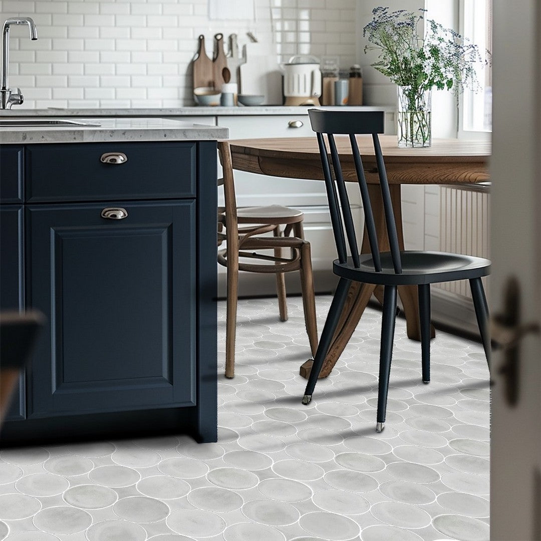 Bati-Orient-12-x-12-Interlocking-Concrete-Circle-Mosaic-Grey