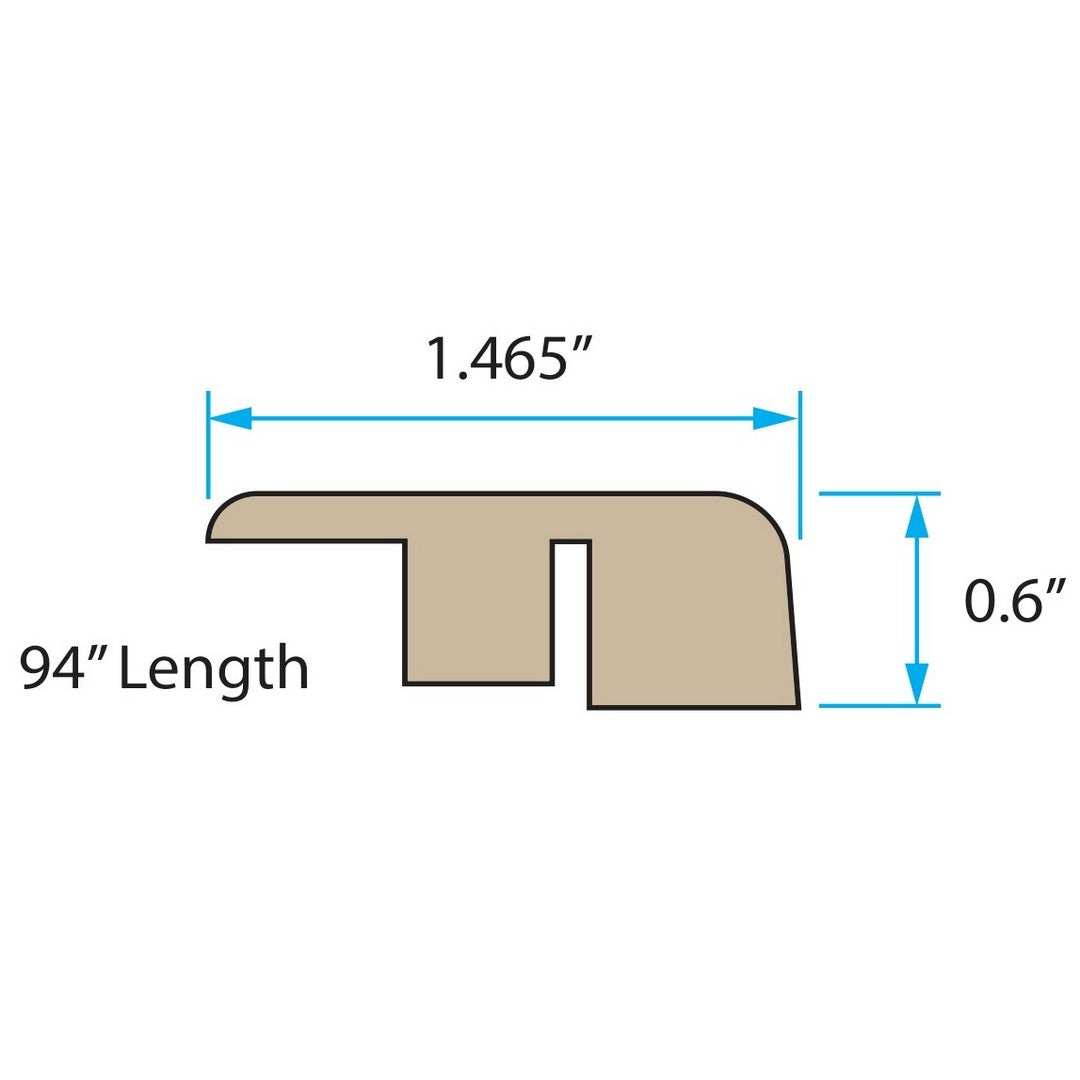 BHW Floors Kingston i4F 1.465" x 94" Laminate End Cap