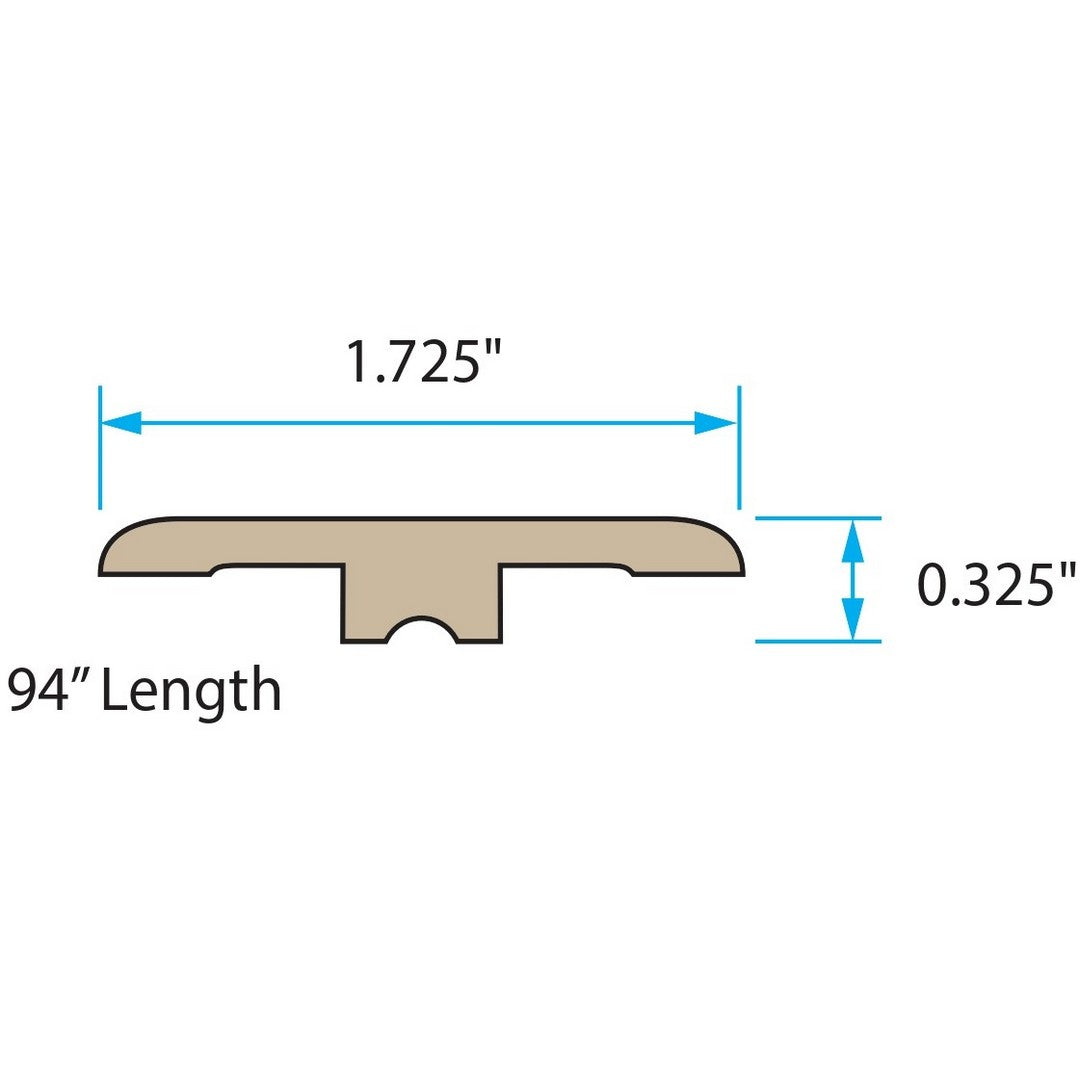 BHW Floors Avalon 1.725" x 94" Vinyl T-Molding