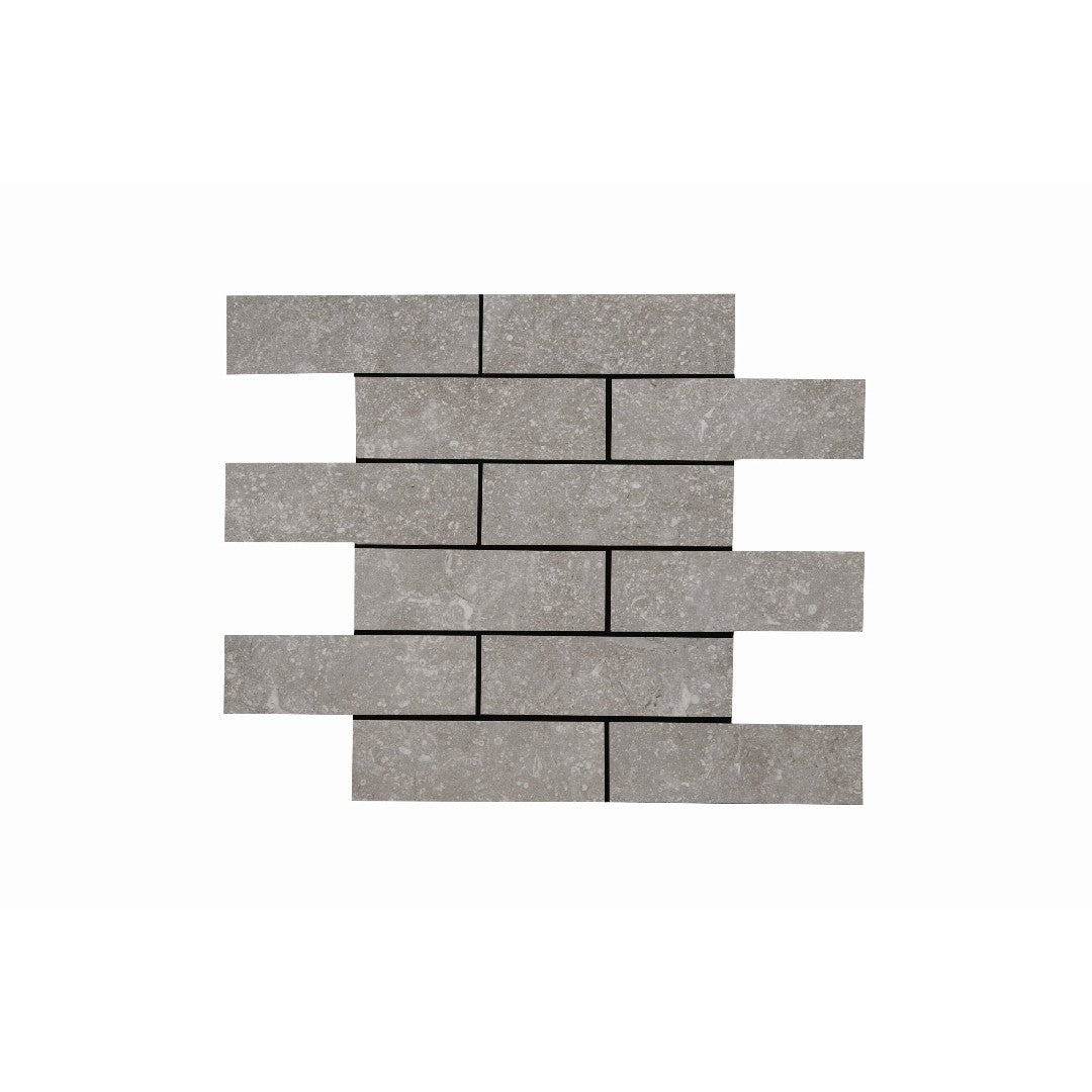 Crossville Beljn 12" x 15" Unpolished Porcelain 2x6" Brick Mosaic