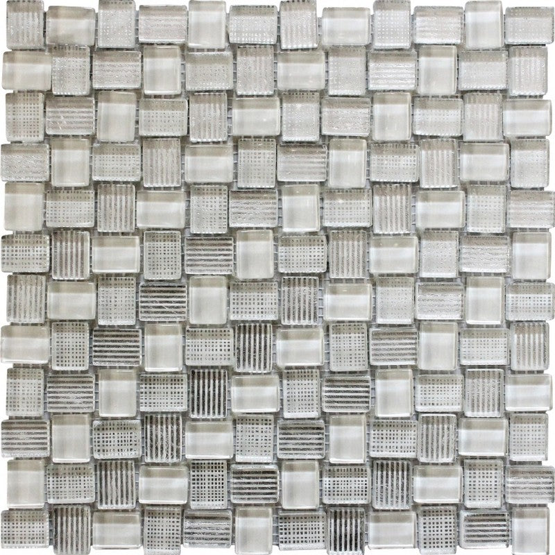 MiR Bali 11.8" x 11.8" Glossy Glass Weave Mosaic