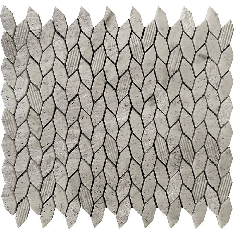 MiR Bali 11.8" x 12" Natural Stone 1.9" Hexagon Mosaic
