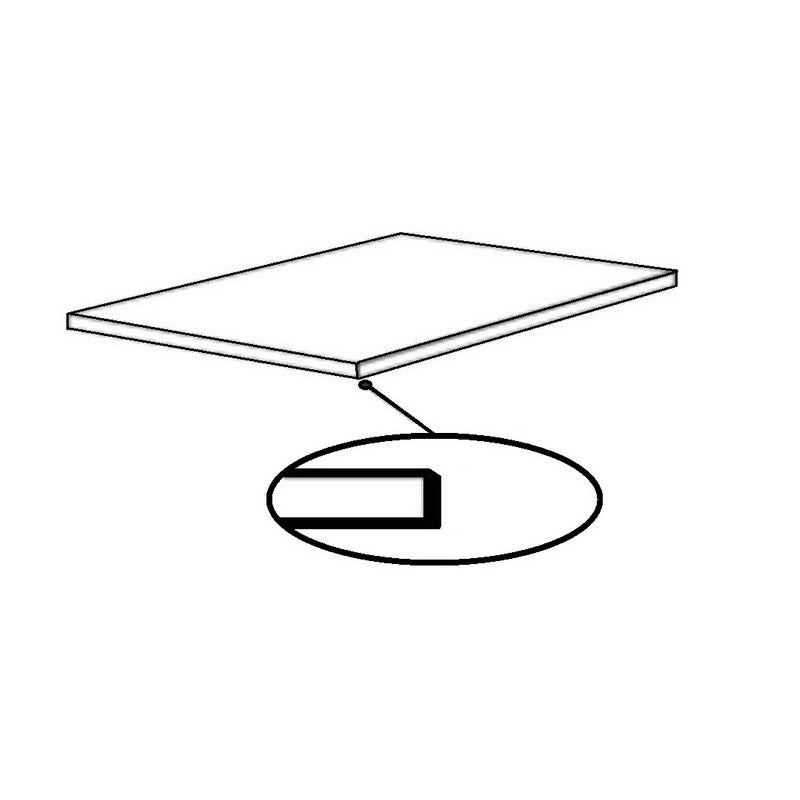 Florida Tile Passenger 12" x 24" Porcelain Step Tread w/Square