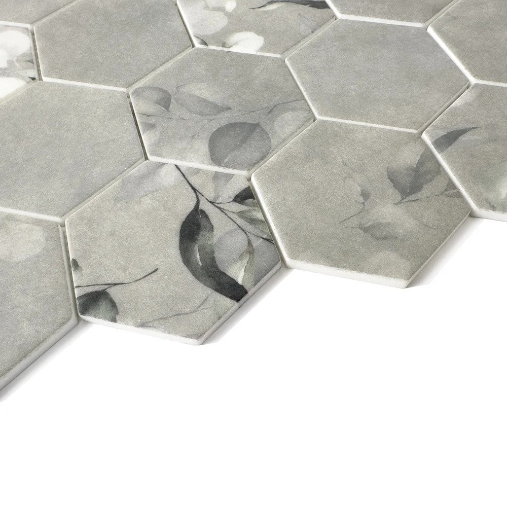 Lungarno-Botanicals-10.20-x-11.73-Pressed-Matte-Glass-3-Hex-Mosaic-Elowen-Deco