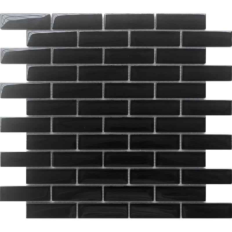 MiR Color Palette 11.9" x 11.9" Glossy Glass Brick Mosaic