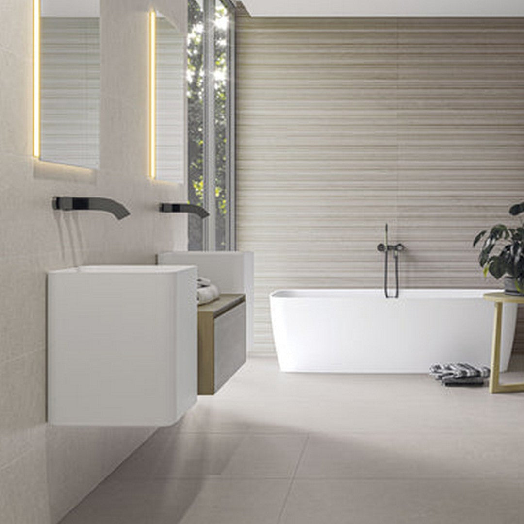 Ottimo-Borne-12-x-30-Rectified-Matte-Ceramic-Deco-Wall-Tile-Sand