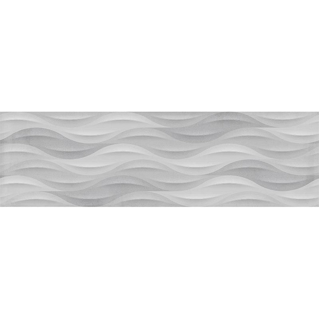 MiR Breeze 12" x 40" Pressed Matte Ceramic Deco Tile