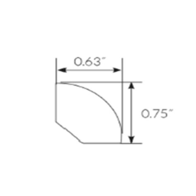 Bruce Lifeseal Trending 0.63" x 94" Vinyl Quarter Round
