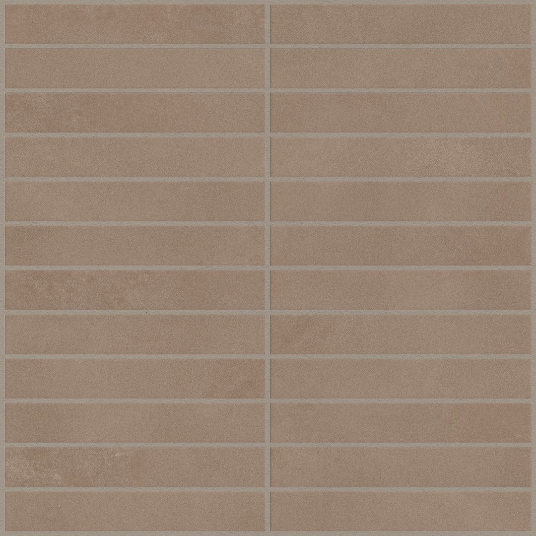 Emser-Agio-12-x-12-Rectified-Matte-1x6-Stack-Porcelain-Mosaic-Duna
