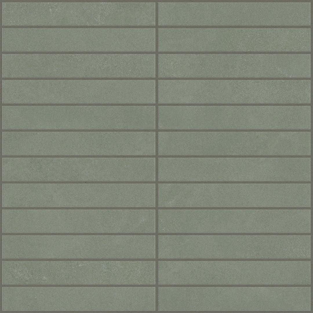 Emser-Agio-12-x-12-Rectified-Matte-1x6-Stack-Porcelain-Mosaic-Erba