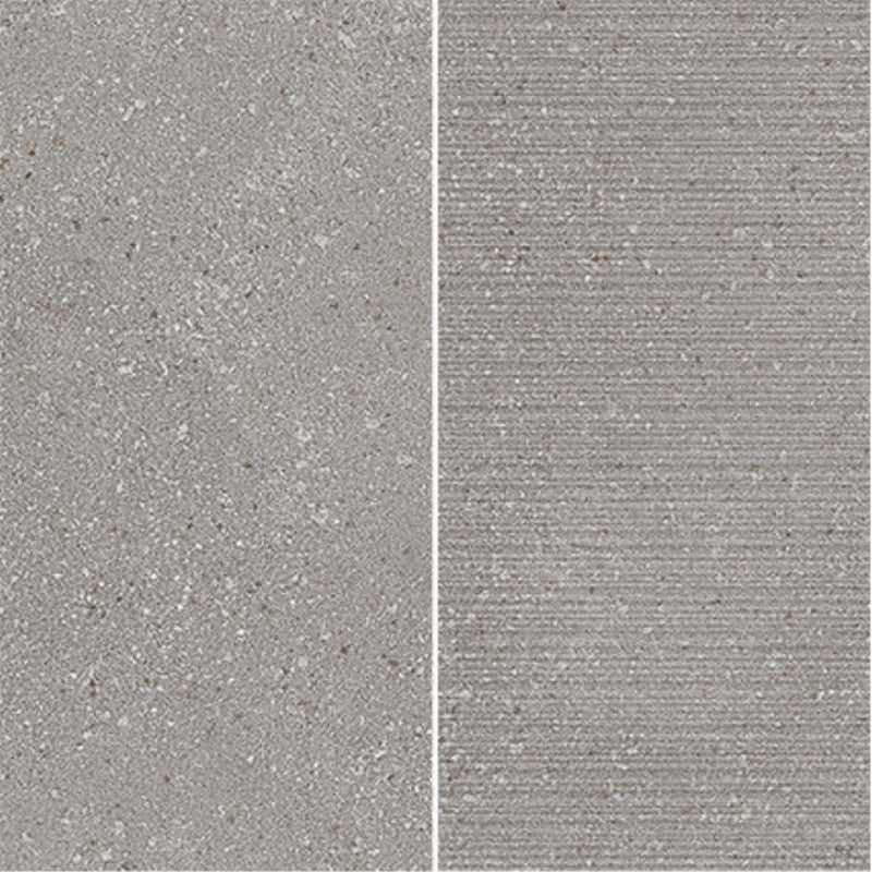 Emser Milzetti 12" x 12" Rectified Textured 6x12" Stacked Porcelain Mosaic